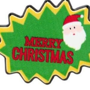 Merry Christmas Santa Pin Brooch